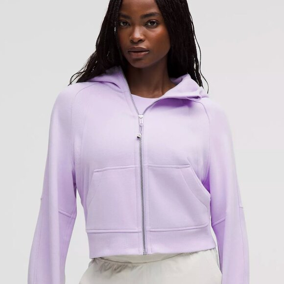 Lululemon Oversized Full Zip Scuba Lavender Frost - Picture 2 of 6